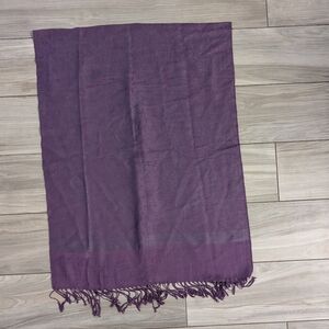 Pashmina In Royal Purple With Pretty Design
